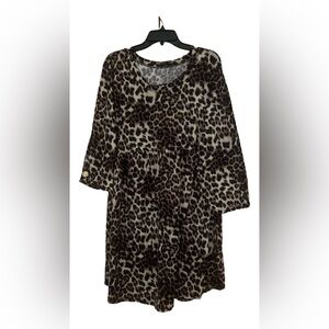 Leopard Print Midi Top